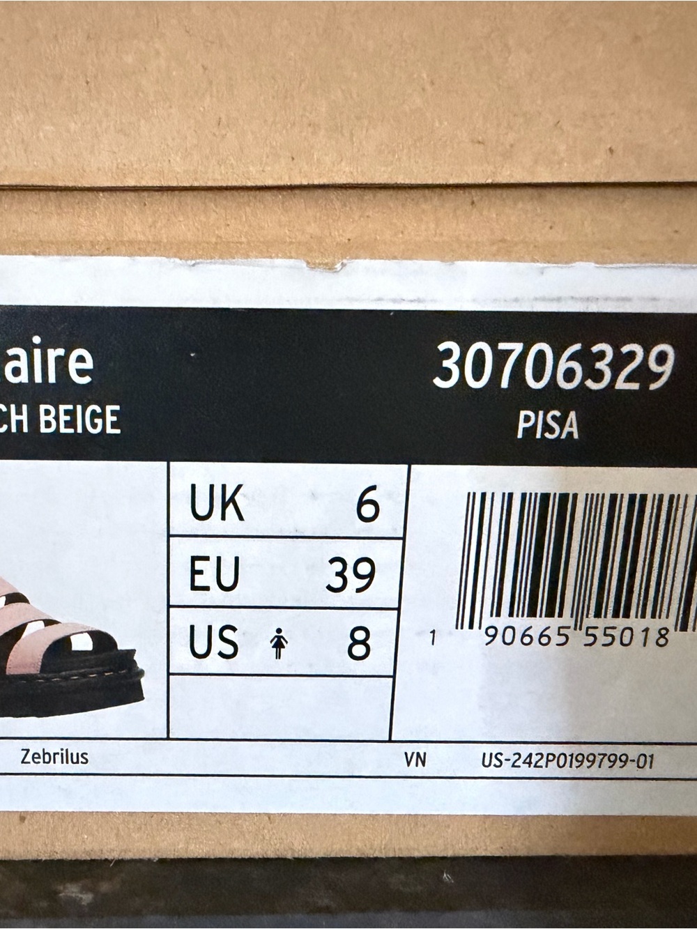 Dr. Martens Blaire Sandals in Pink and Black - Picture 2 of 2